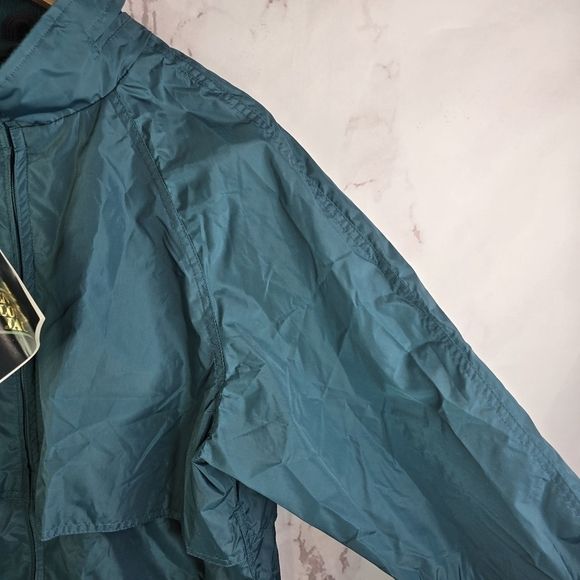 Vintage Eddie Bauer Jacket Men Large Forest Windbreaker Nylon Anorak Sac Jac NOS - Picture 14 of 15